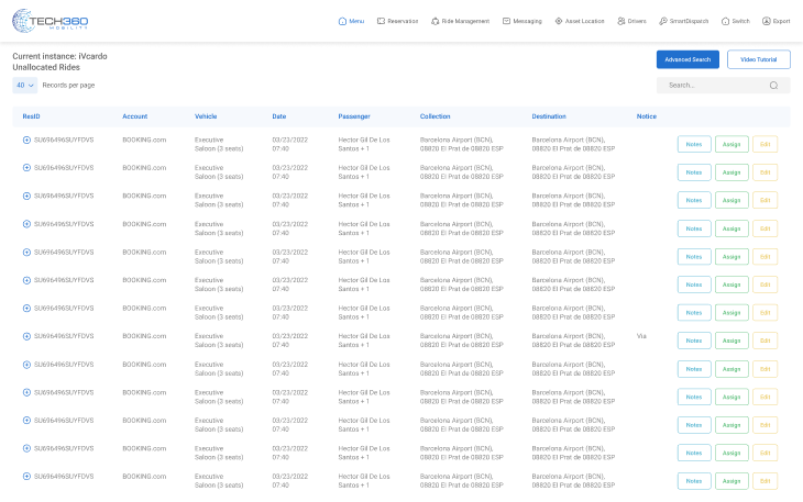 Smart Booking List