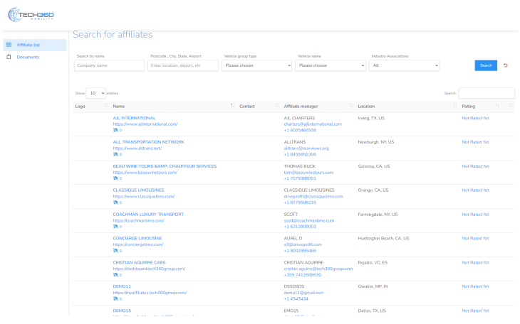 Affiliates